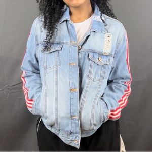 KanCan Los Angeles Torn Jean Jacket